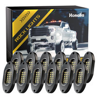 White Car Rock lights